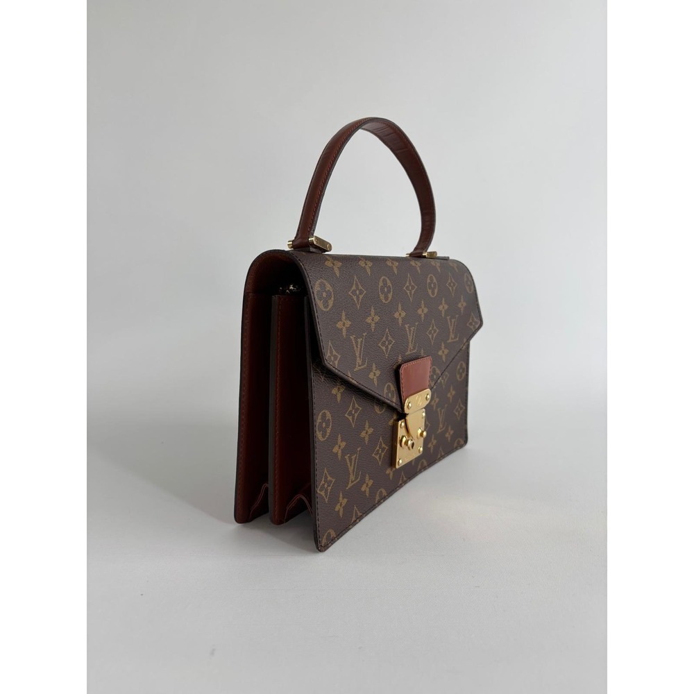 Louis Vuitton Monogram Concorde Handbag Brown Canvas Vintage M51190 Top Handle - Picture 2 of 13